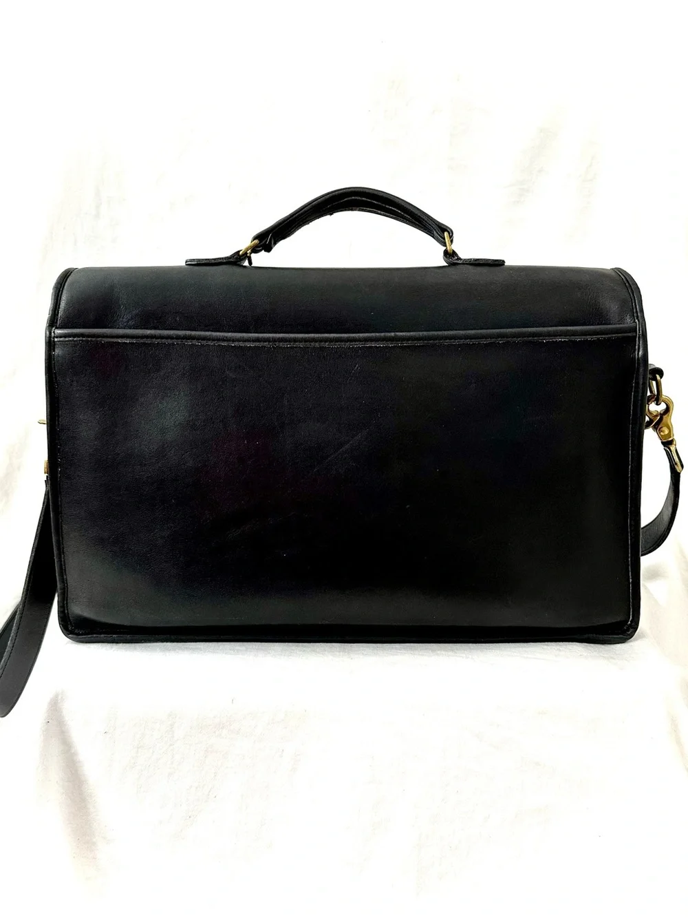 Coach black leather